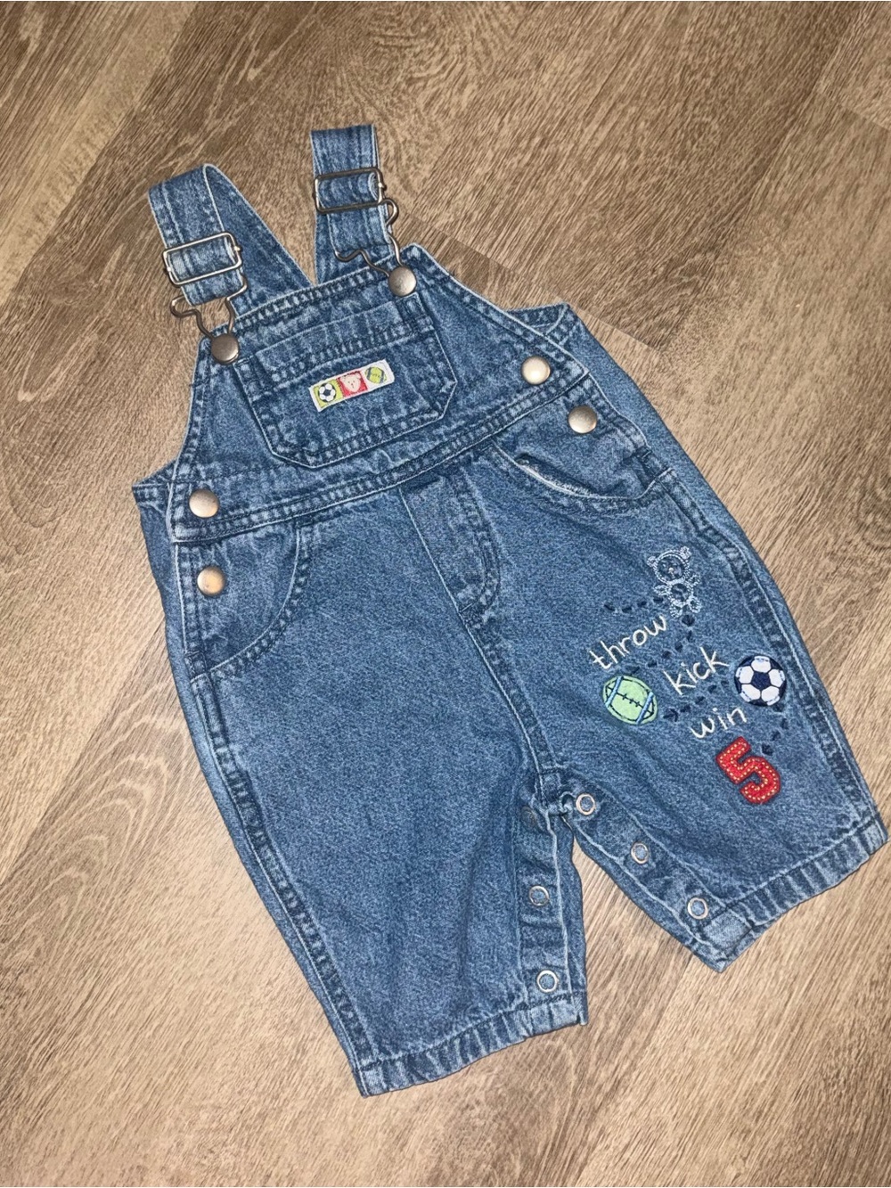 Tykeβs by Carterβs Baby Denim Soccer Overalls 0-3M